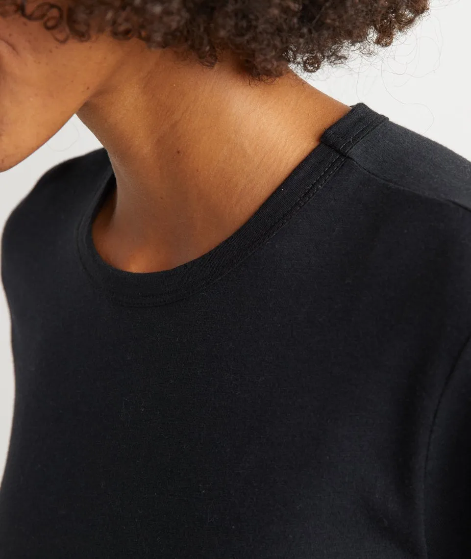 Women's Signature Crew in Black sold by Marine Layer product image thumbnail 5
