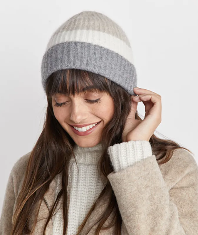 Duff Cashmere Beanie sold by Marine Layer