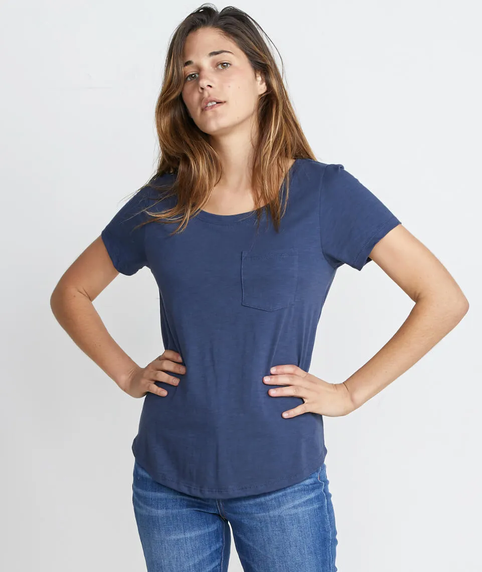 Boyfriend Pocket Tee in Mood Indigo sold by Marine Layer product image thumbnail 4