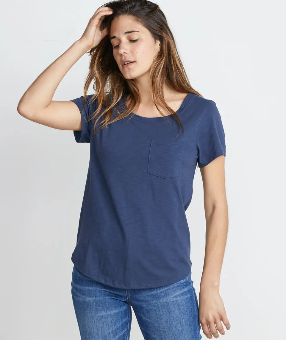 Boyfriend Pocket Tee in Mood Indigo sold by Marine Layer product image thumbnail 2