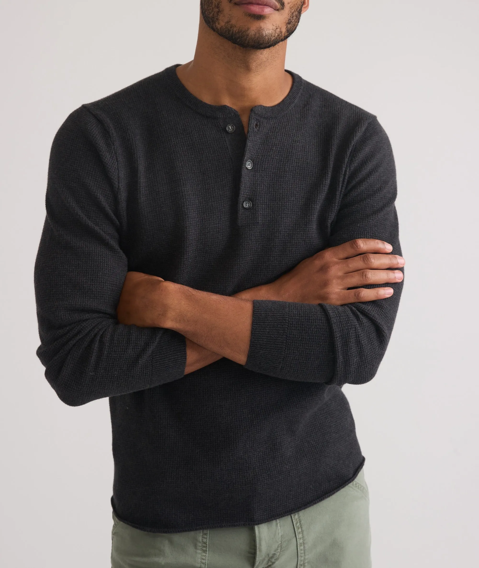 Merino Blend Sweater Henley sold by Marine Layer product image thumbnail 2