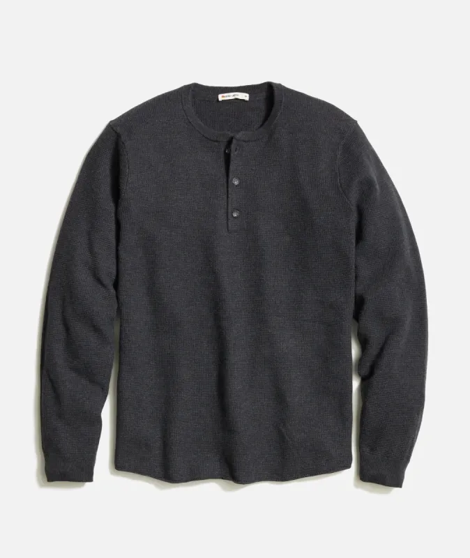 Merino Blend Sweater Henley sold by Marine Layer