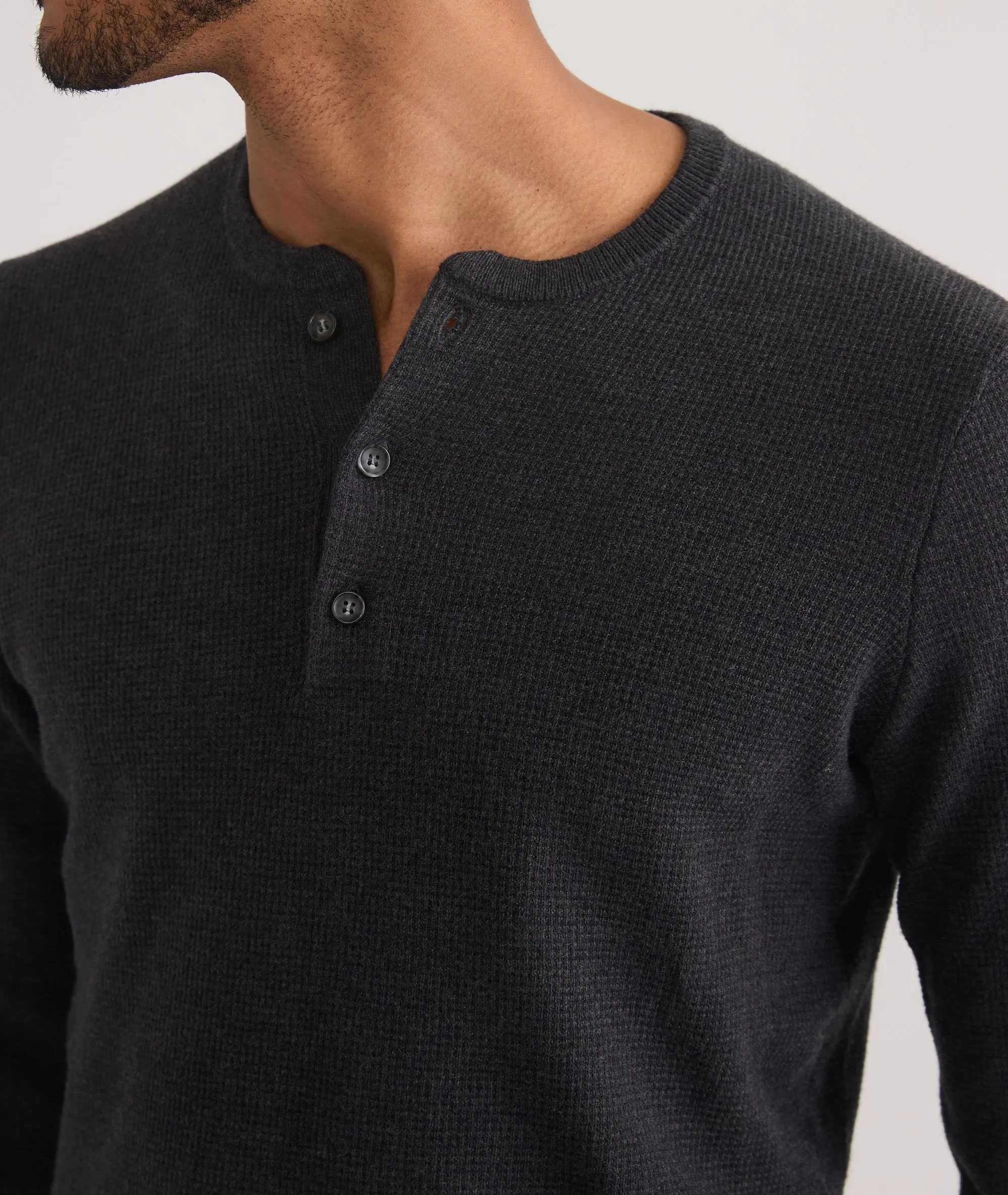 Merino Blend Sweater Henley sold by Marine Layer product image thumbnail 4