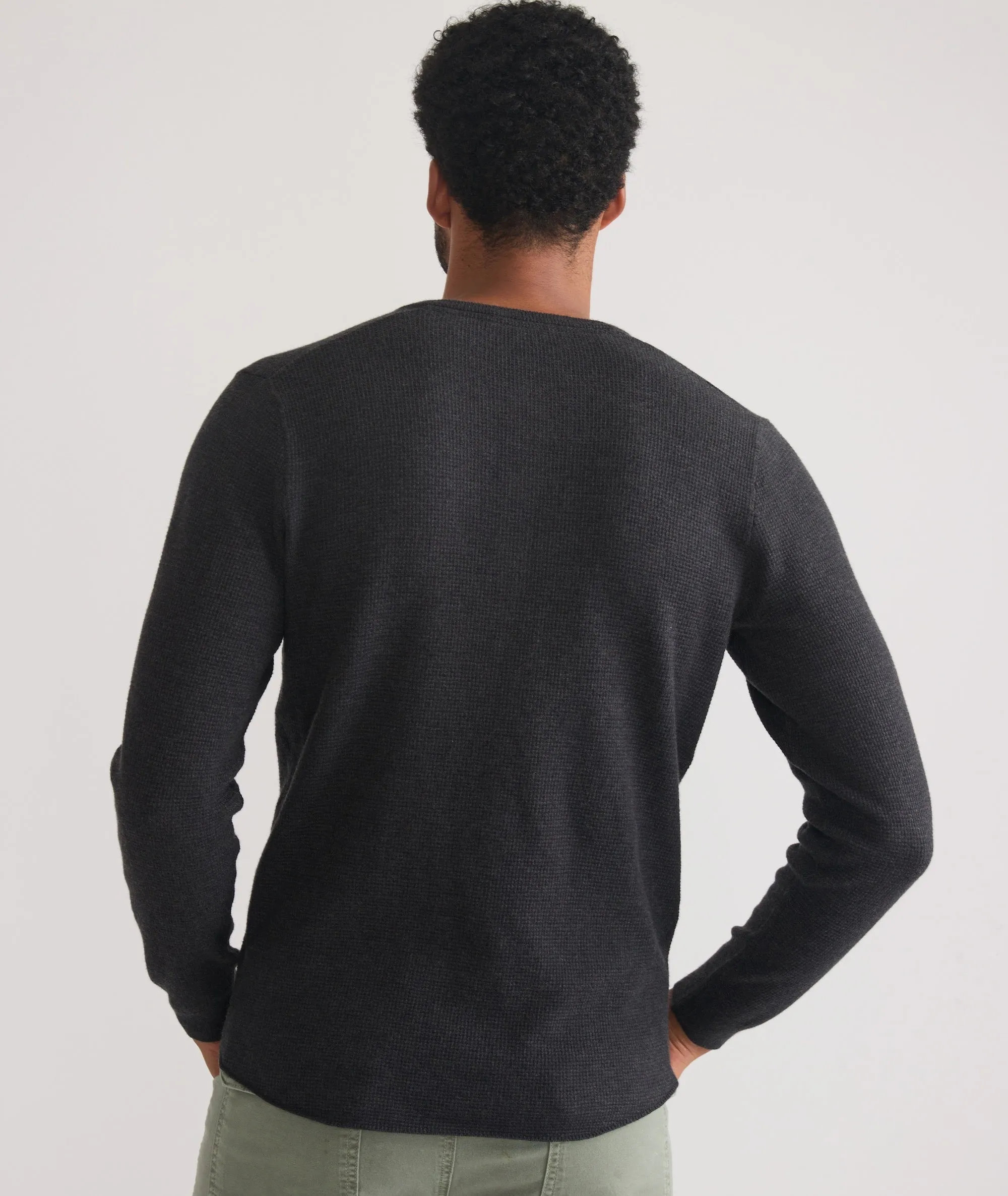 Merino Blend Sweater Henley sold by Marine Layer product image thumbnail 5