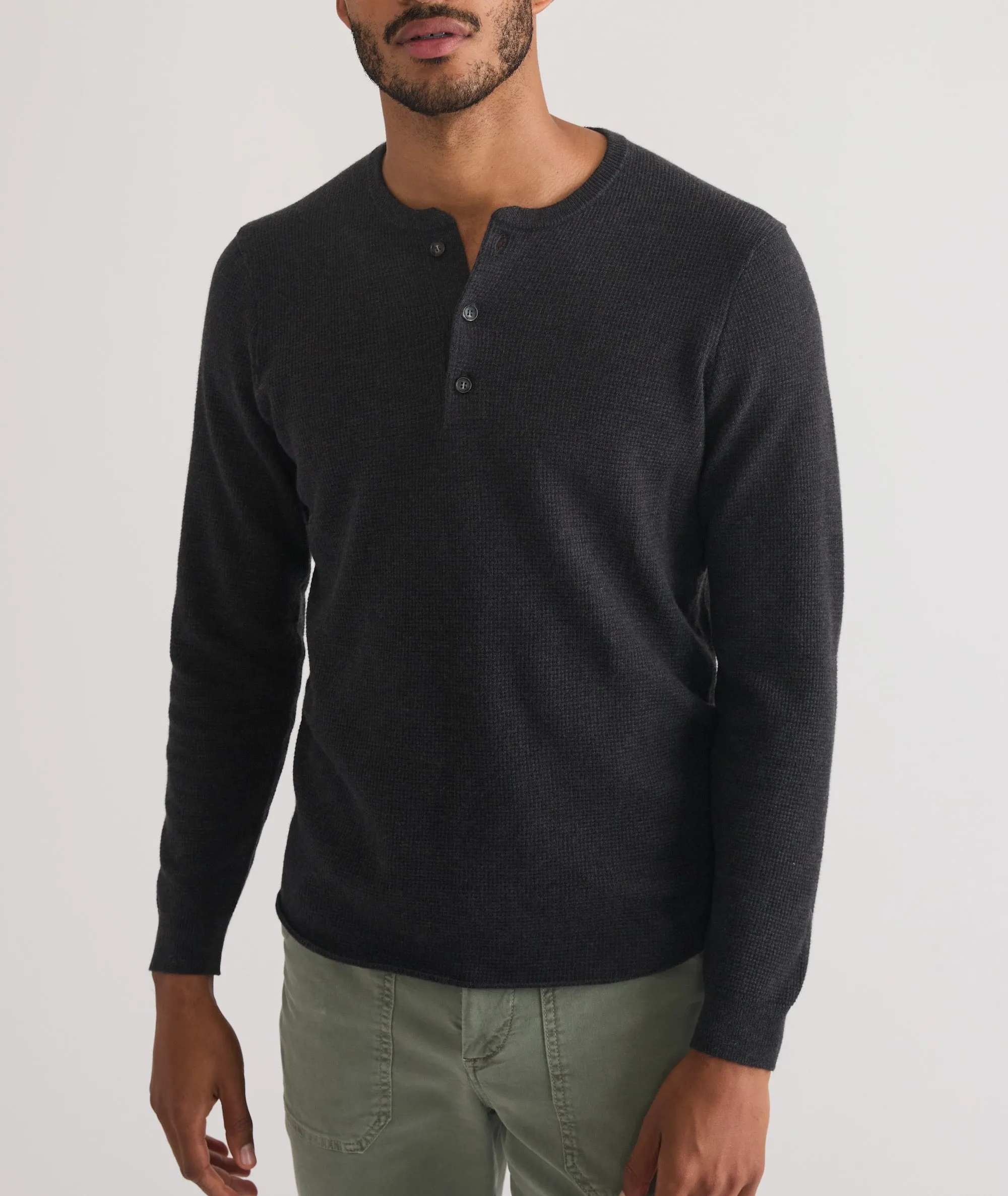 Merino Blend Sweater Henley sold by Marine Layer product image thumbnail 3