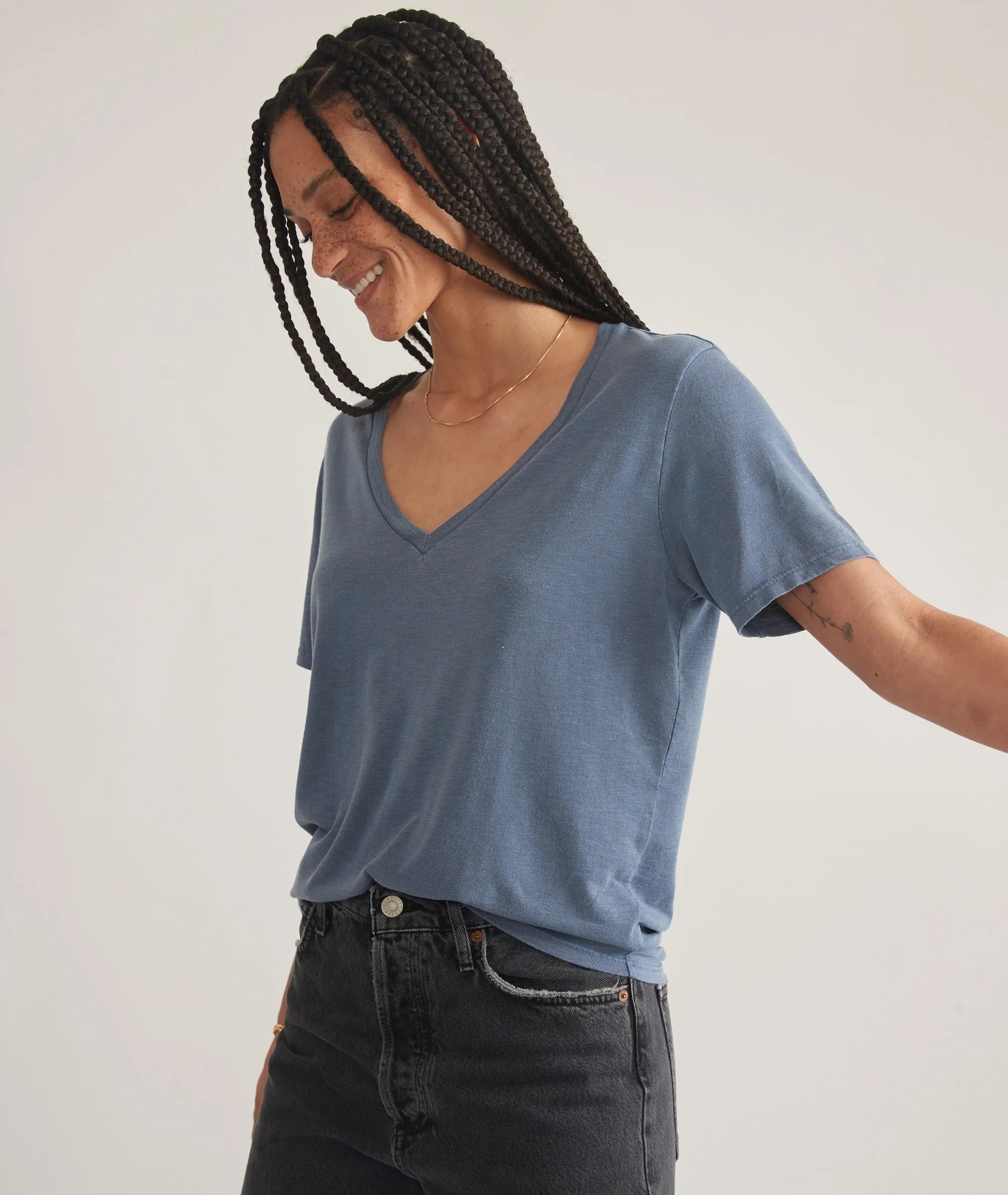Boyfriend V-Neck Tee sold by Marine Layer product image thumbnail 3
