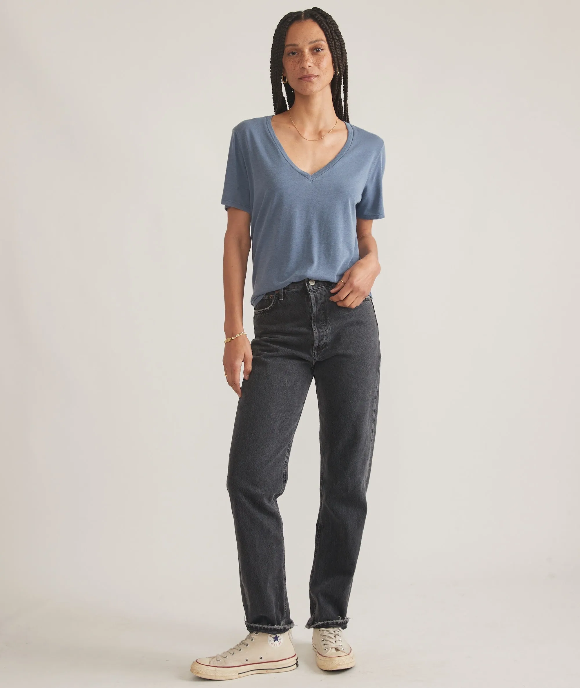 Boyfriend V-Neck Tee sold by Marine Layer product image thumbnail 5