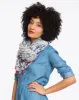 Kingsley Tassled Straight Scarf - Navy and White sold by Marine Layer
