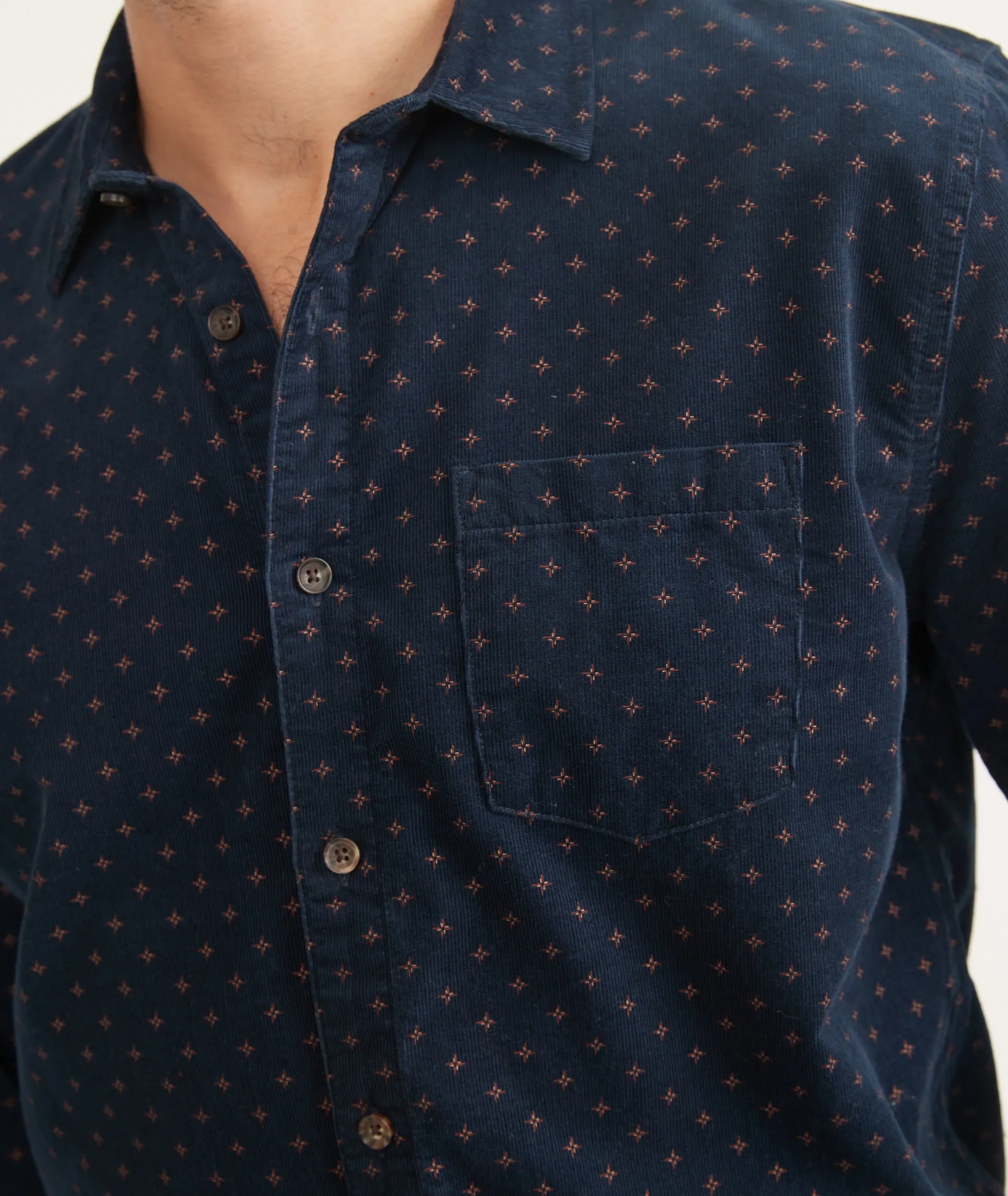 Printed Cord Shirt sold by Marine Layer product image thumbnail 3