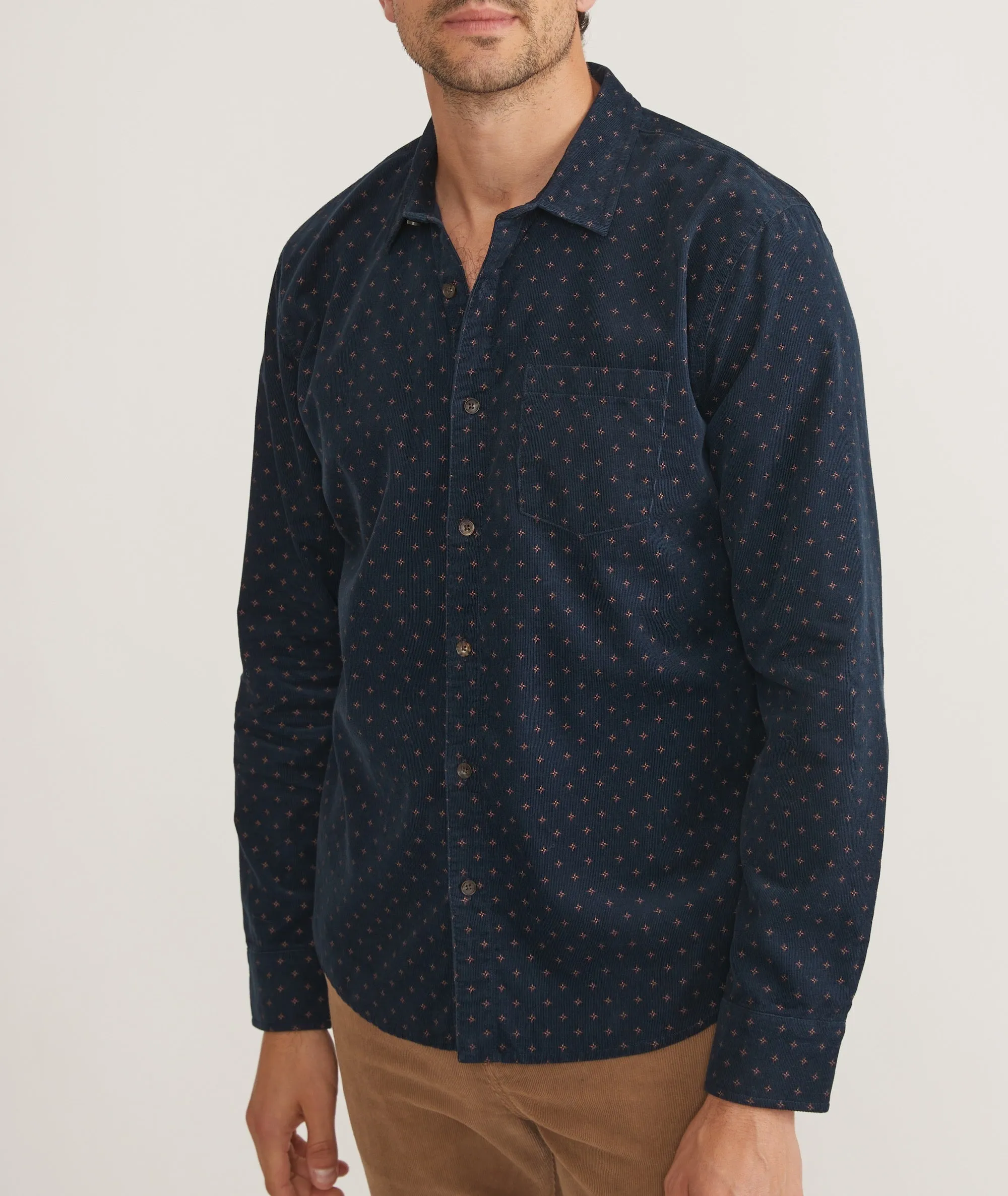 Printed Cord Shirt sold by Marine Layer product image thumbnail 2
