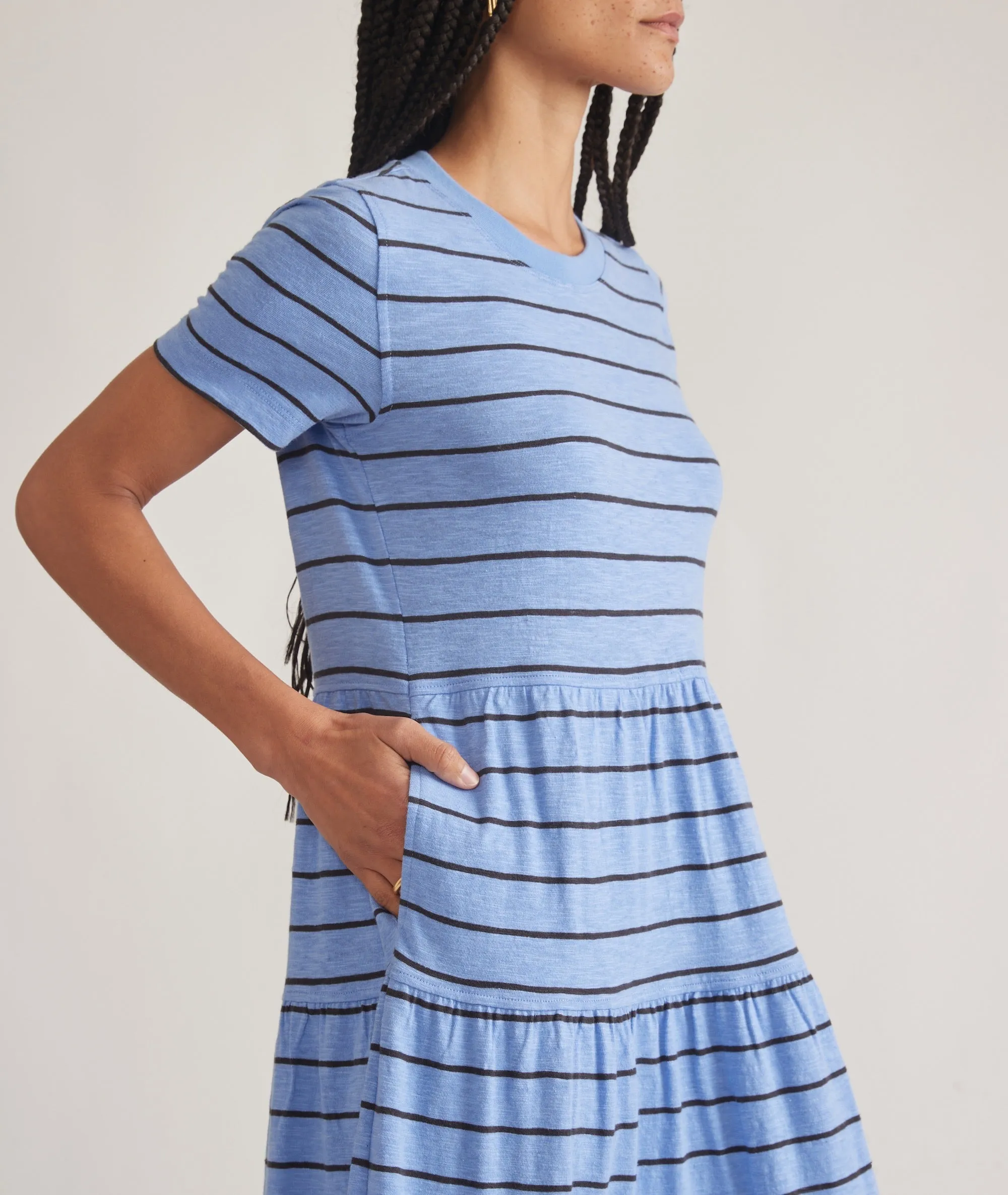 Sadie Vintage Slub Midi Dress sold by Marine Layer product image thumbnail 2
