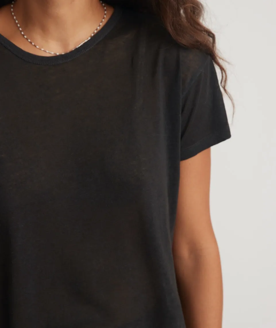 Hemp Cotton Oversized Tee in Faded Black sold by Marine Layer product image thumbnail 2