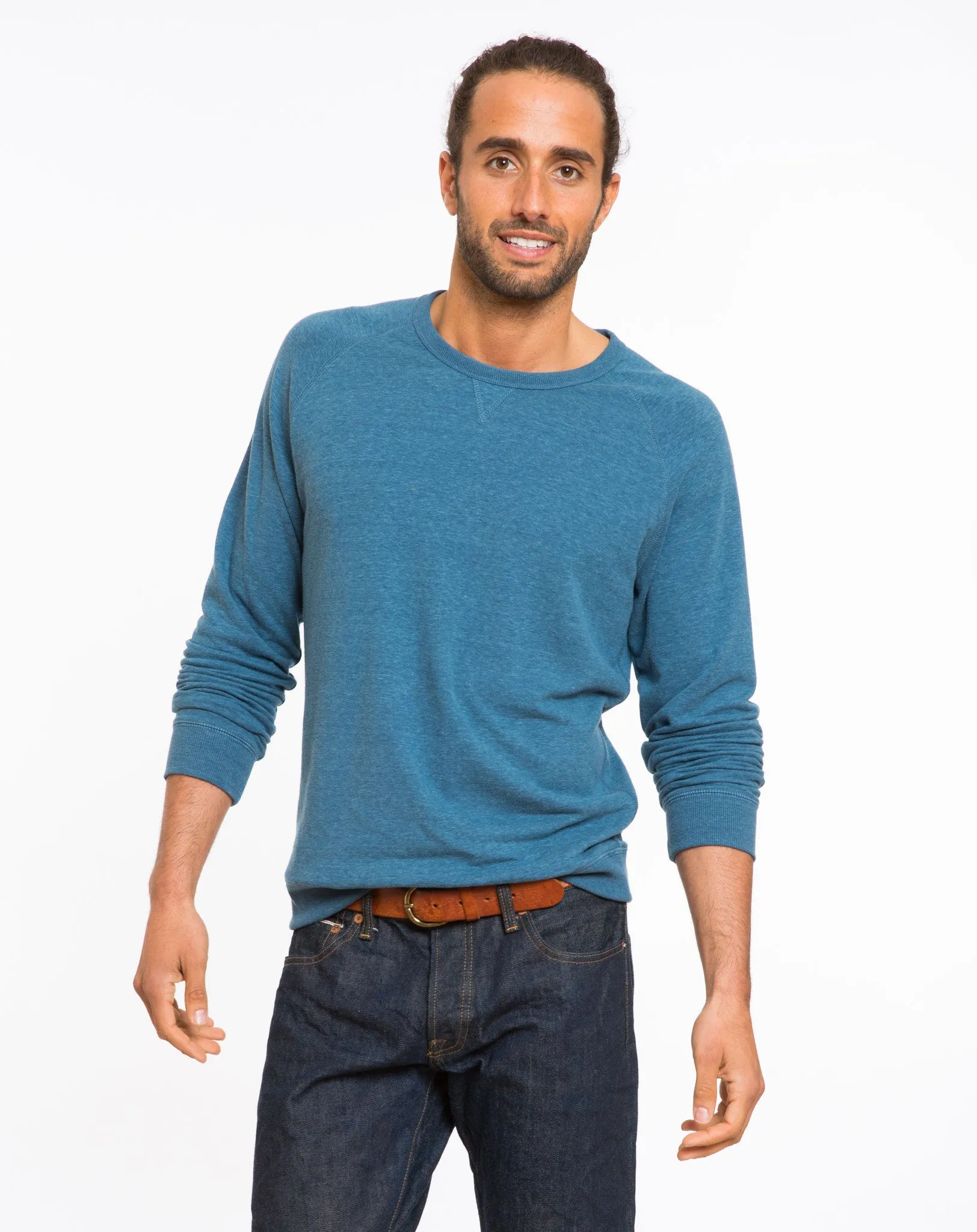 Double Knit Raglan - Sea Blue sold by Marine Layer product image thumbnail 4