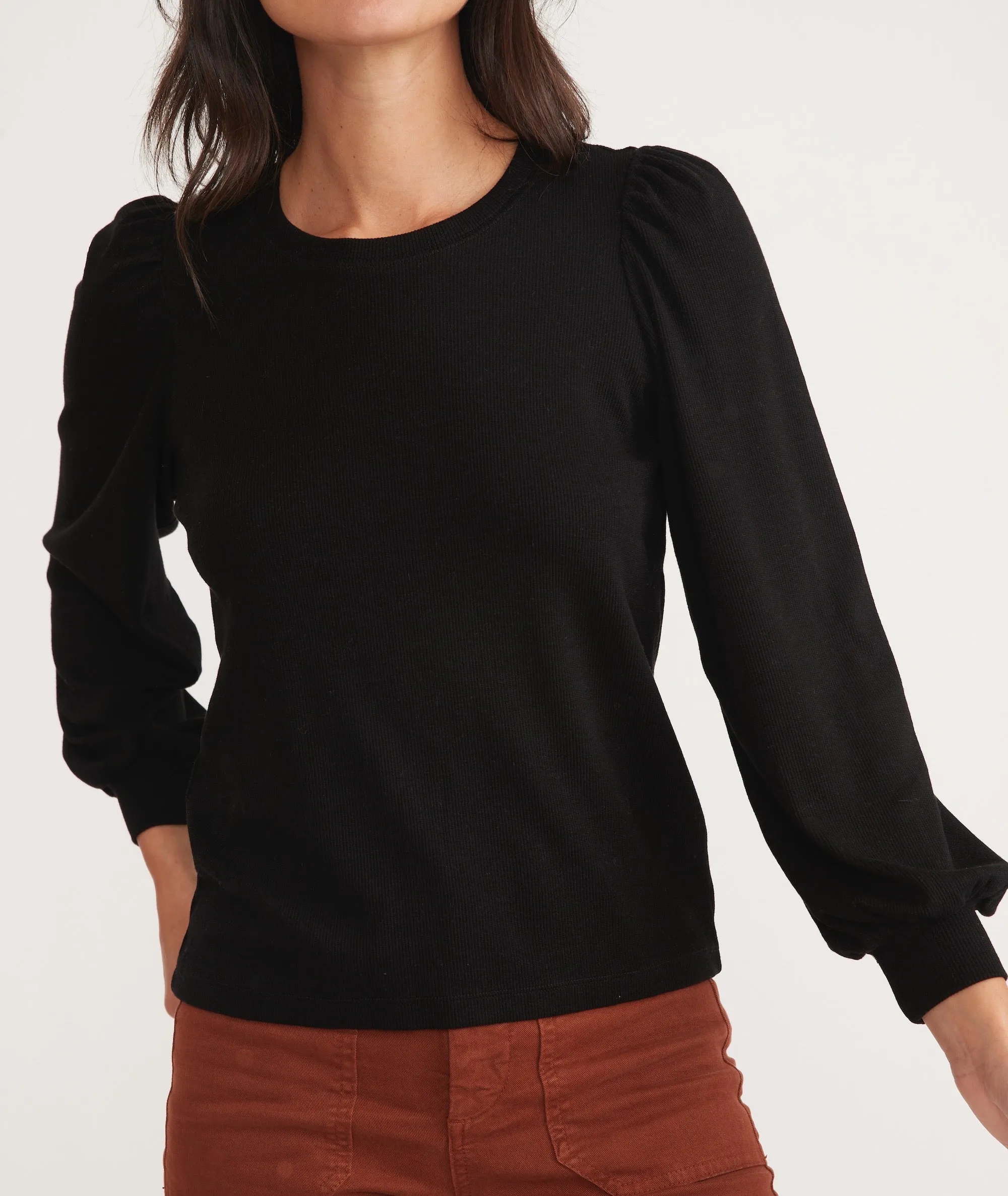 Lexi Rib Puff Sleeve Top sold by Marine Layer product image thumbnail 2