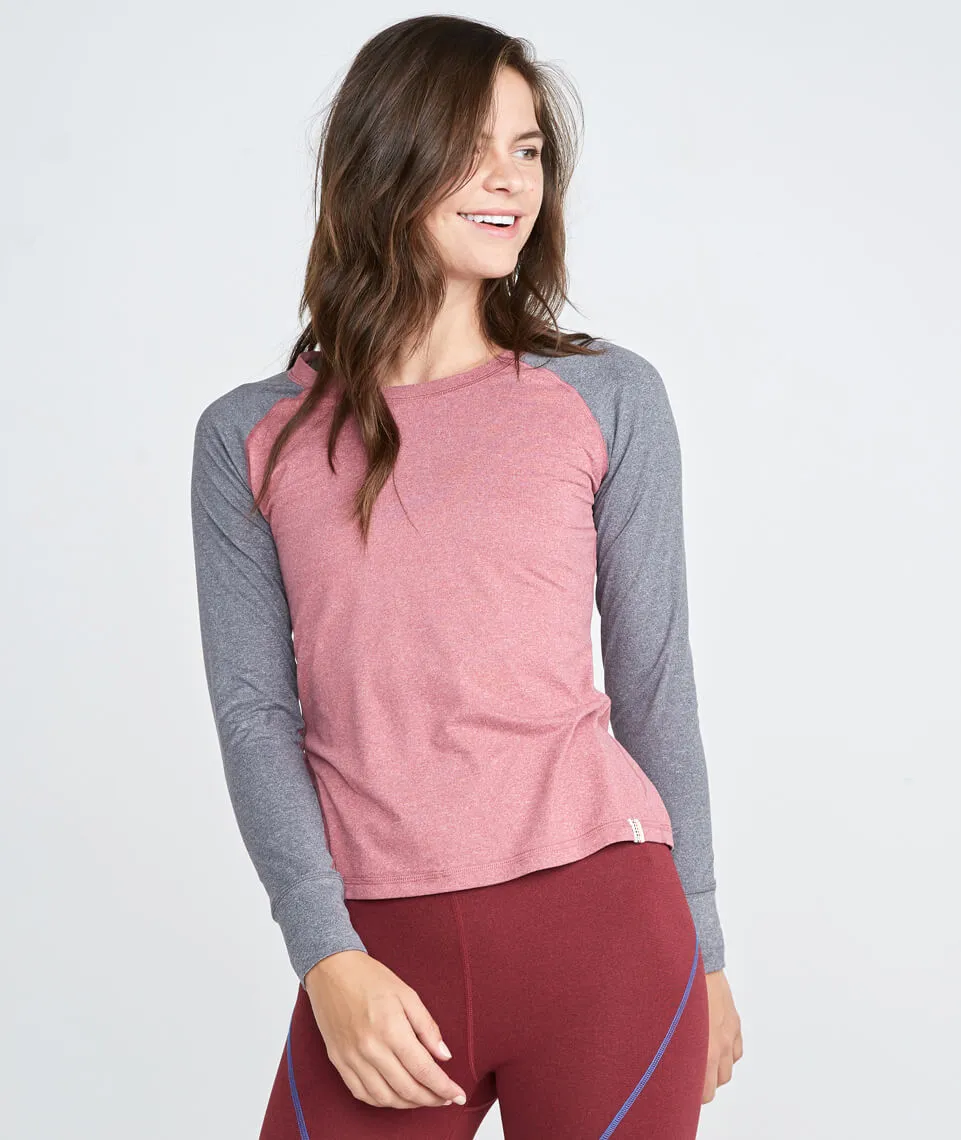 Brie Baseball Raglan sold by Marine Layer