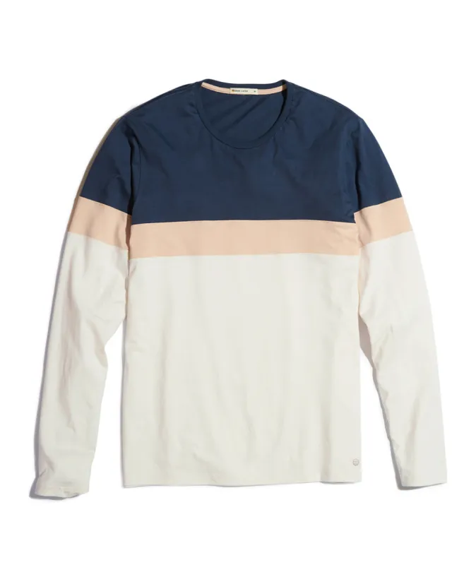 Jacob Pieced Crewneck sold by Marine Layer