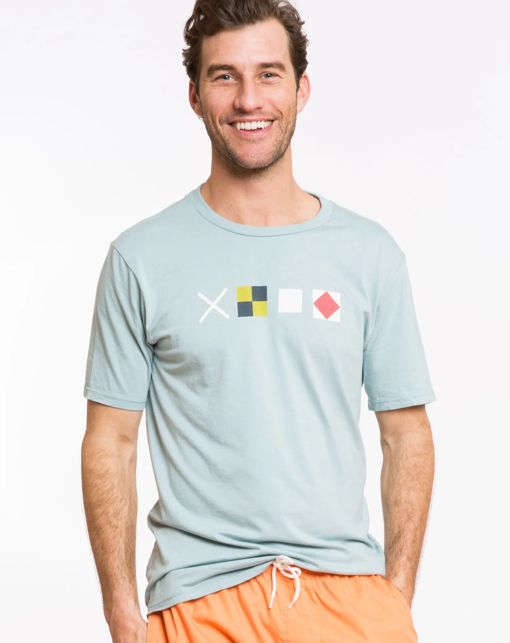Semaphore Graphic Tee - Stone Blue sold by Marine Layer product image thumbnail 2