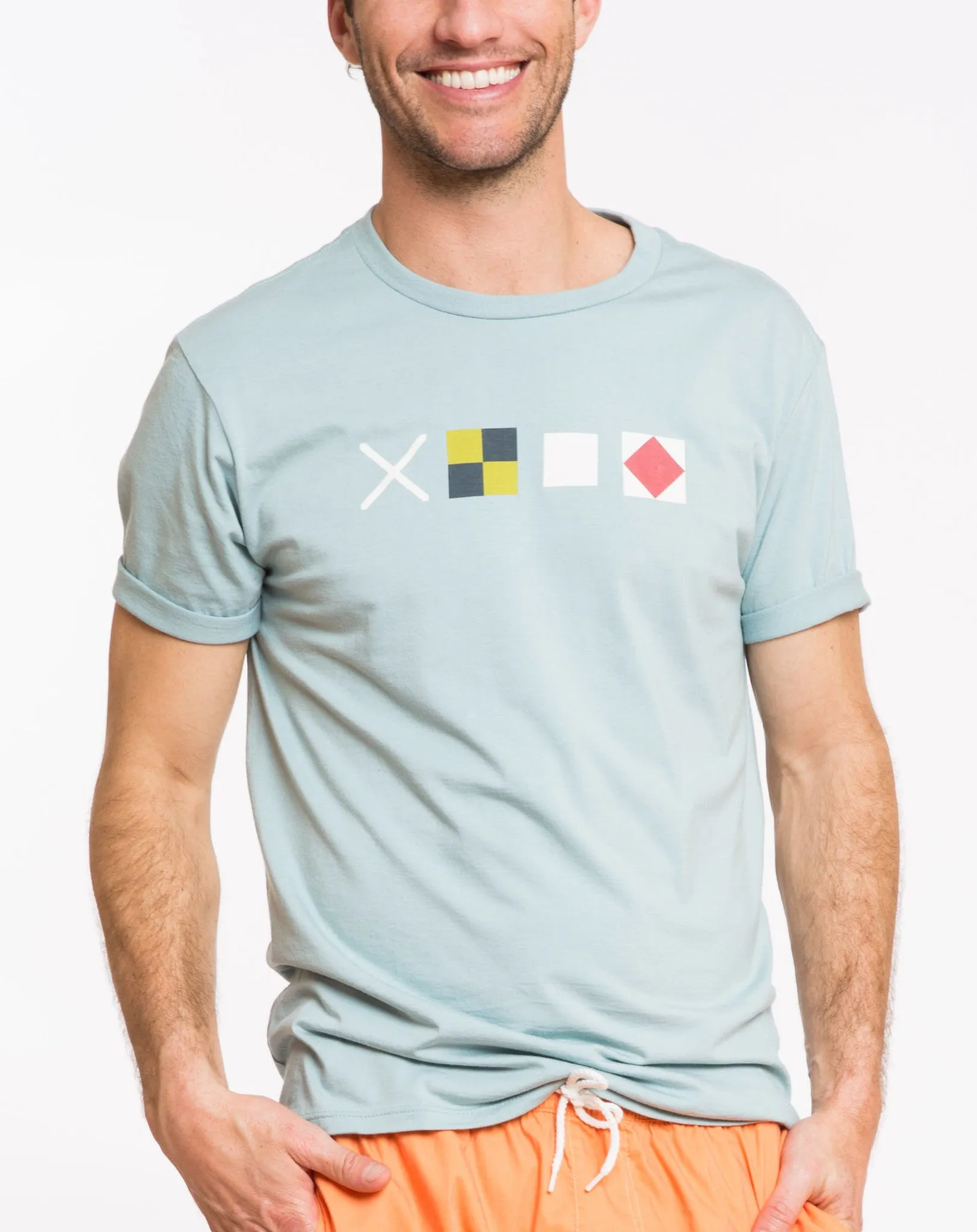 Semaphore Graphic Tee - Stone Blue sold by Marine Layer product image thumbnail 3