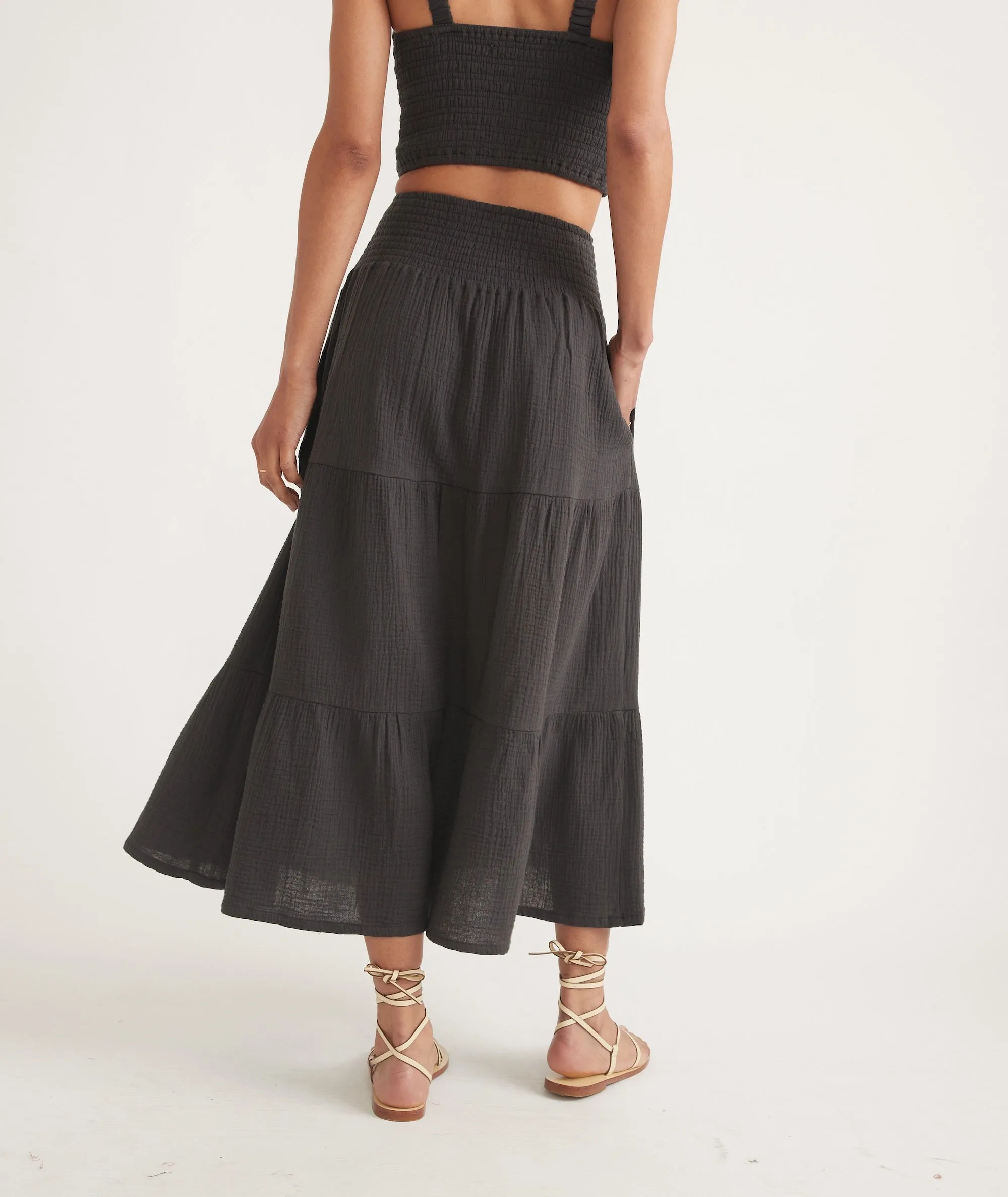 Corinne Double Cloth Maxi Skirt sold by Marine Layer product image thumbnail 3