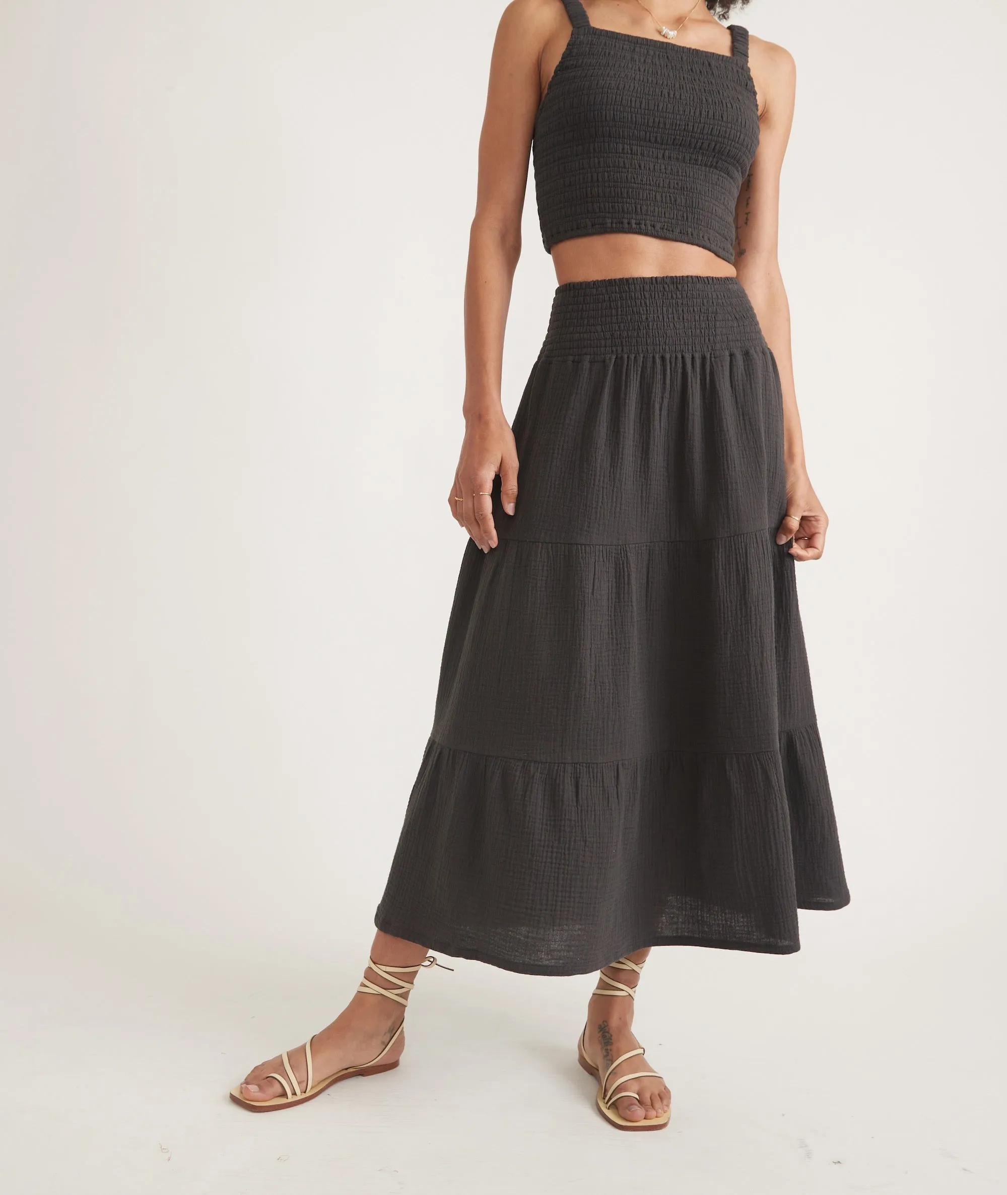 Corinne Double Cloth Maxi Skirt sold by Marine Layer product image thumbnail 2