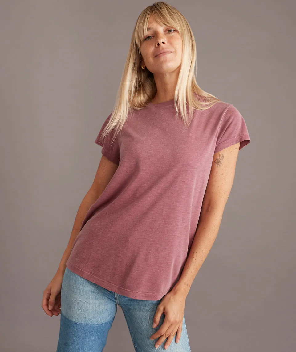 Swing Crew Tee in Rhododendron sold by Marine Layer product image thumbnail 2
