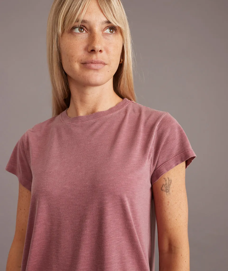 Swing Crew Tee in Rhododendron sold by Marine Layer product image thumbnail 3