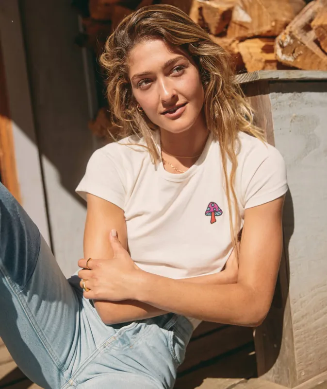 Mushroom Classic Crew Tee sold by Marine Layer