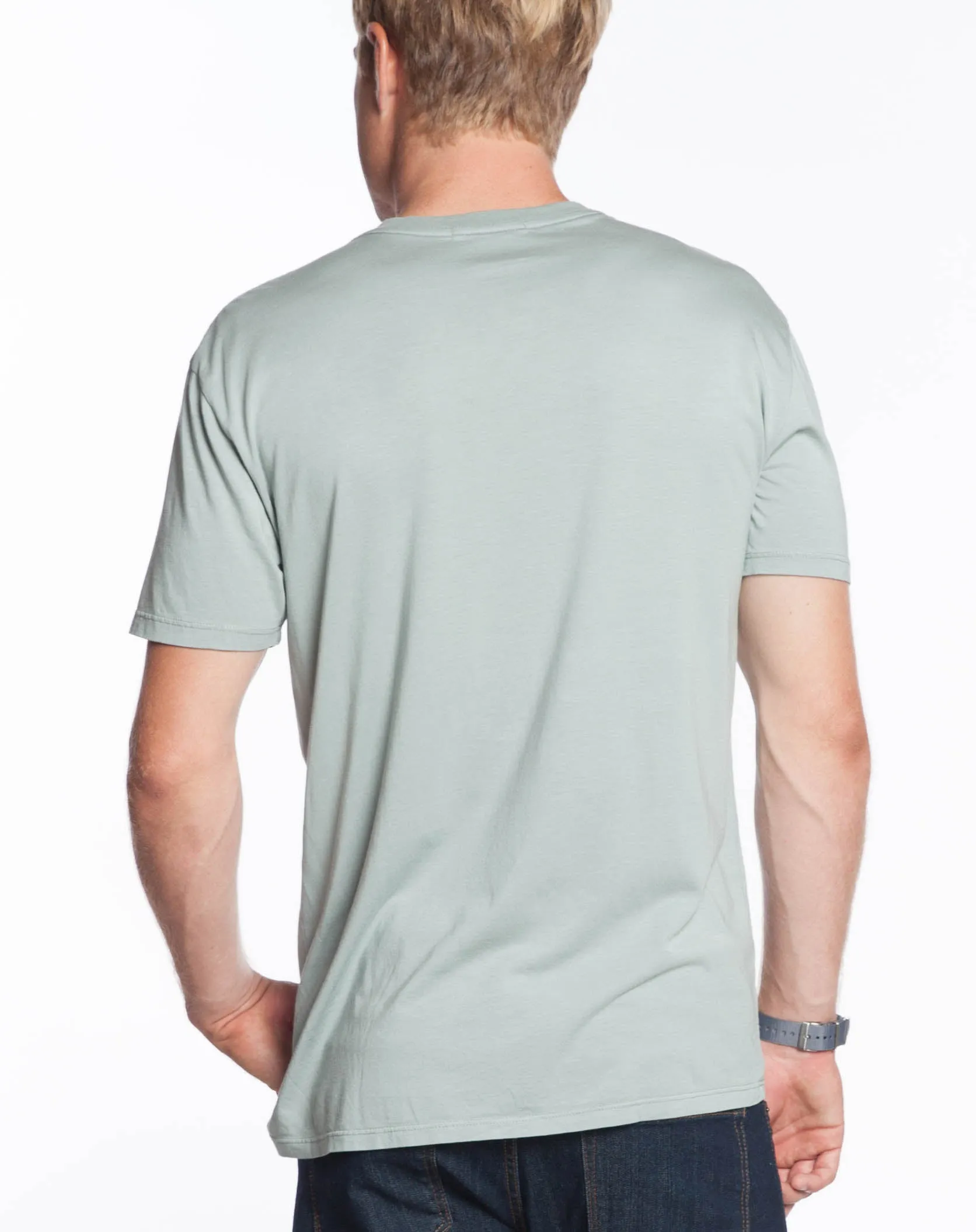 Signature V-Neck Tee - Desert Sage sold by Marine Layer product image thumbnail 2