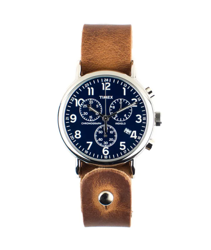 Timex Chronograph with Veg Dublin Ale Band sold by Marine Layer