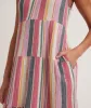 Corinne Maxi Dress in Multi Stripe sold by Marine Layer