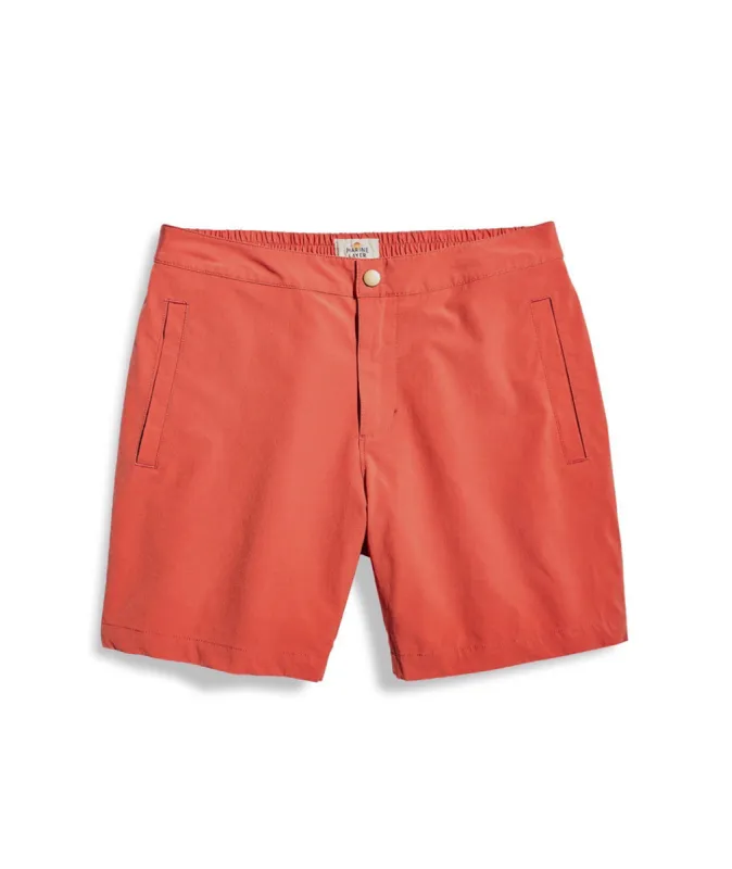 Summer Short in Baked Apple sold by Marine Layer