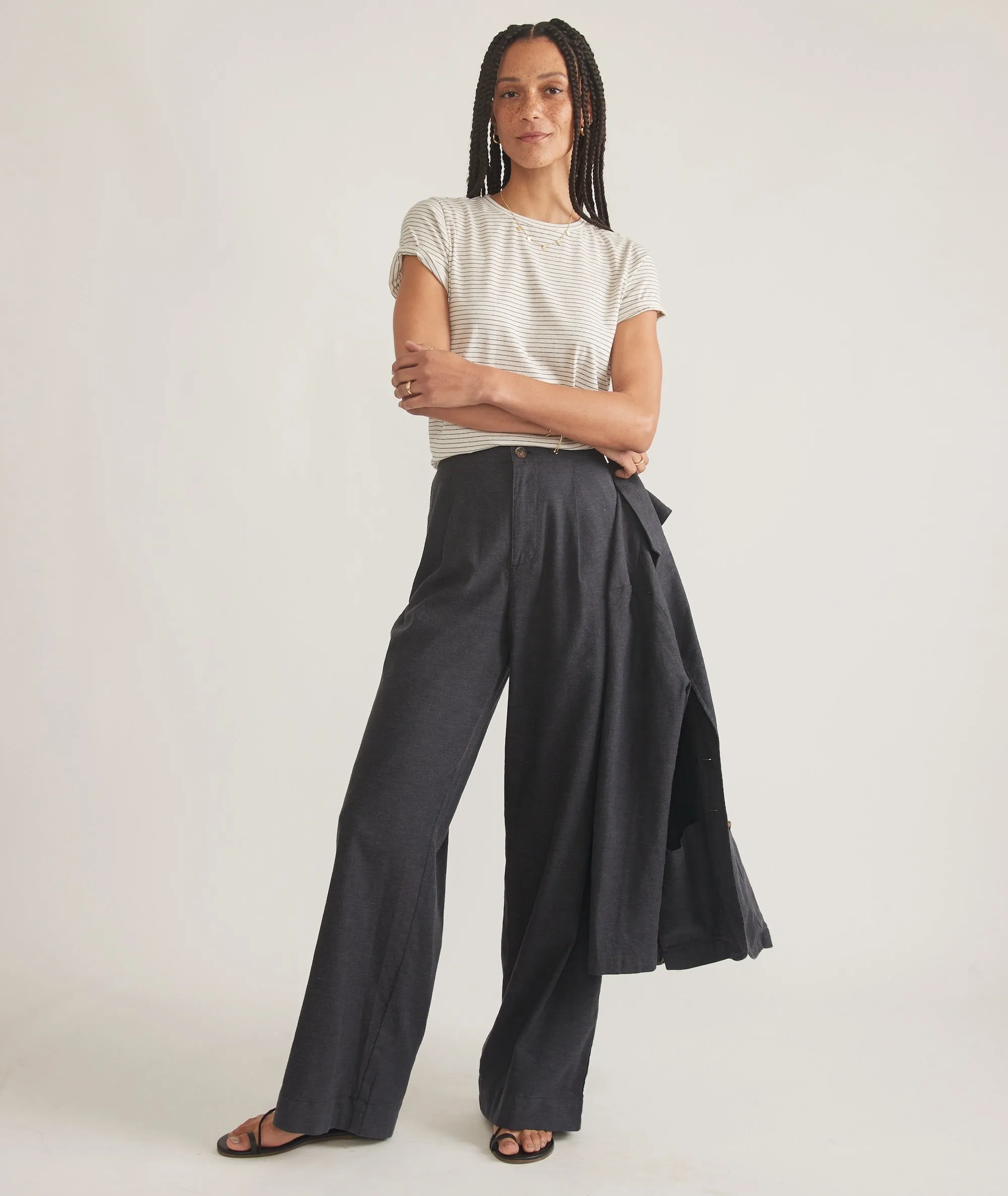 Flora High Waisted Trouser sold by Marine Layer