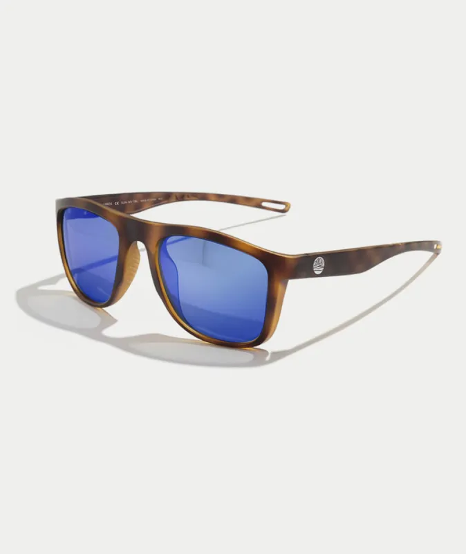 Sunski Navarro in Tortoise/Blue sold by Marine Layer