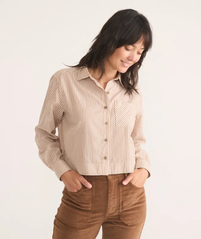 Mila Straight Hem Button Down sold by Marine Layer