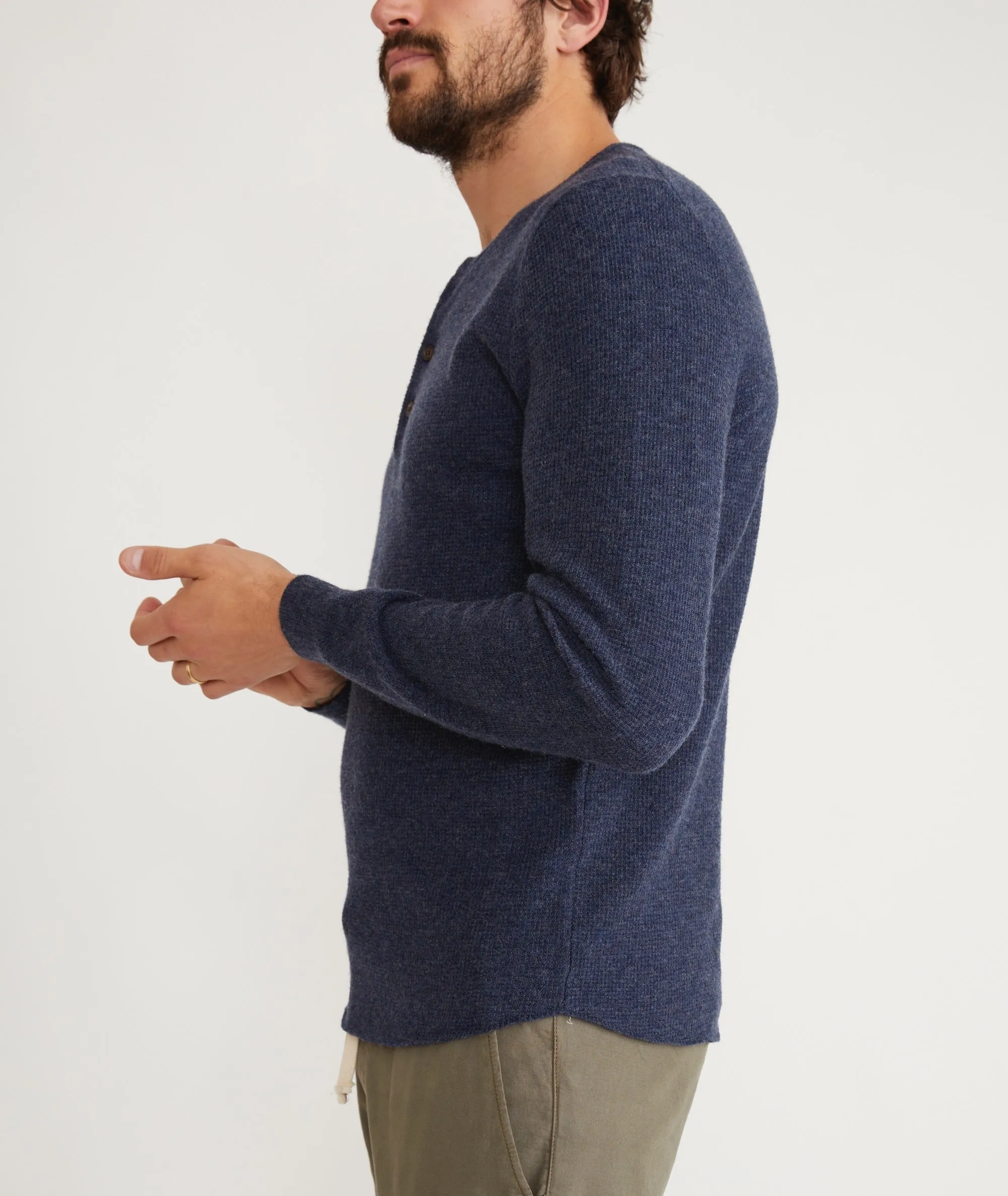 Merino Blend Sweater Henley sold by Marine Layer product image thumbnail 5