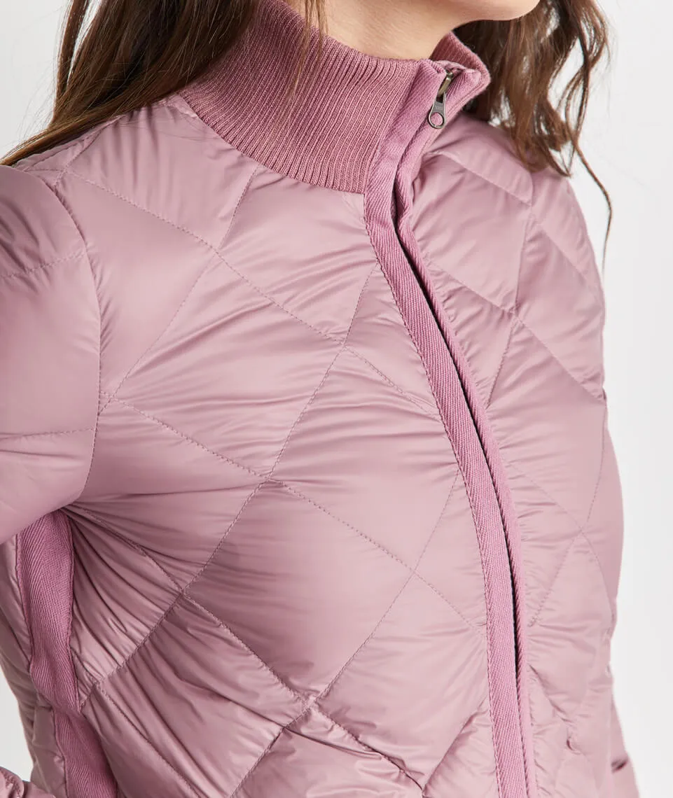 Meredith Puffer Coat in Mauve sold by Marine Layer product image thumbnail 4