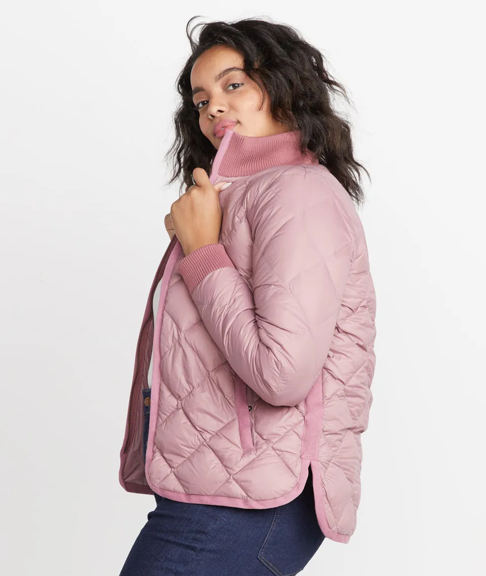 Meredith Puffer Coat in Mauve sold by Marine Layer product image thumbnail 2