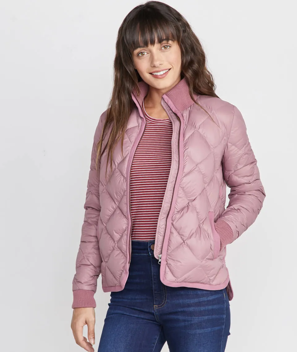 Meredith Puffer Coat in Mauve sold by Marine Layer product image thumbnail 5