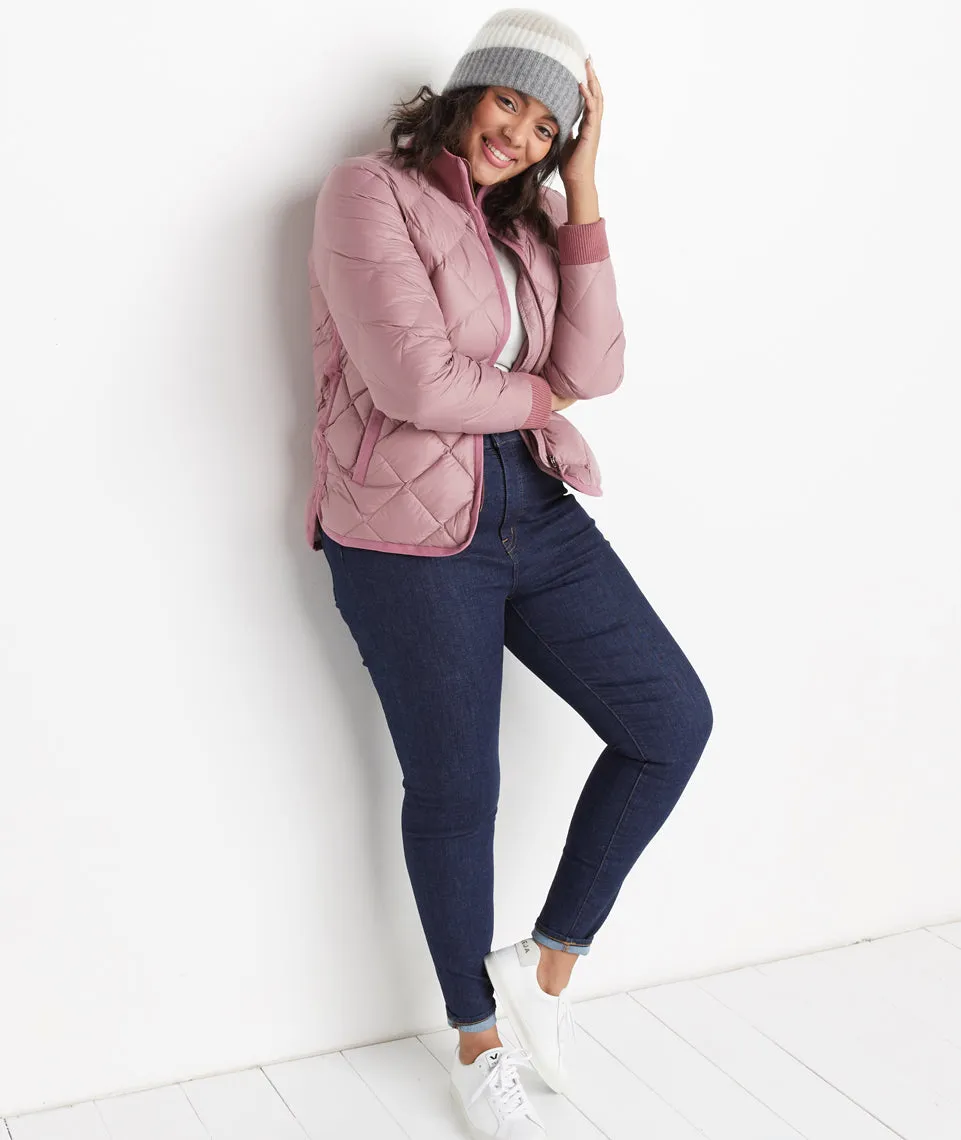 Meredith Puffer Coat in Mauve sold by Marine Layer product image thumbnail 3