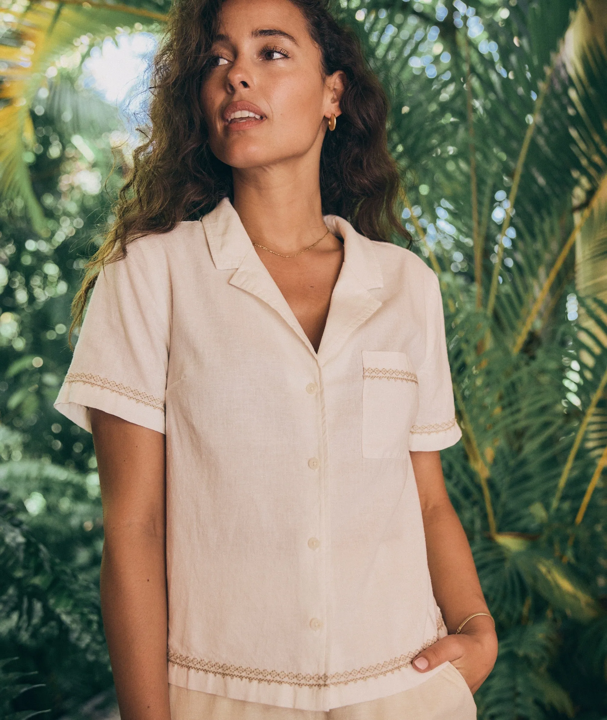 Lucy Resort Shirt sold by Marine Layer