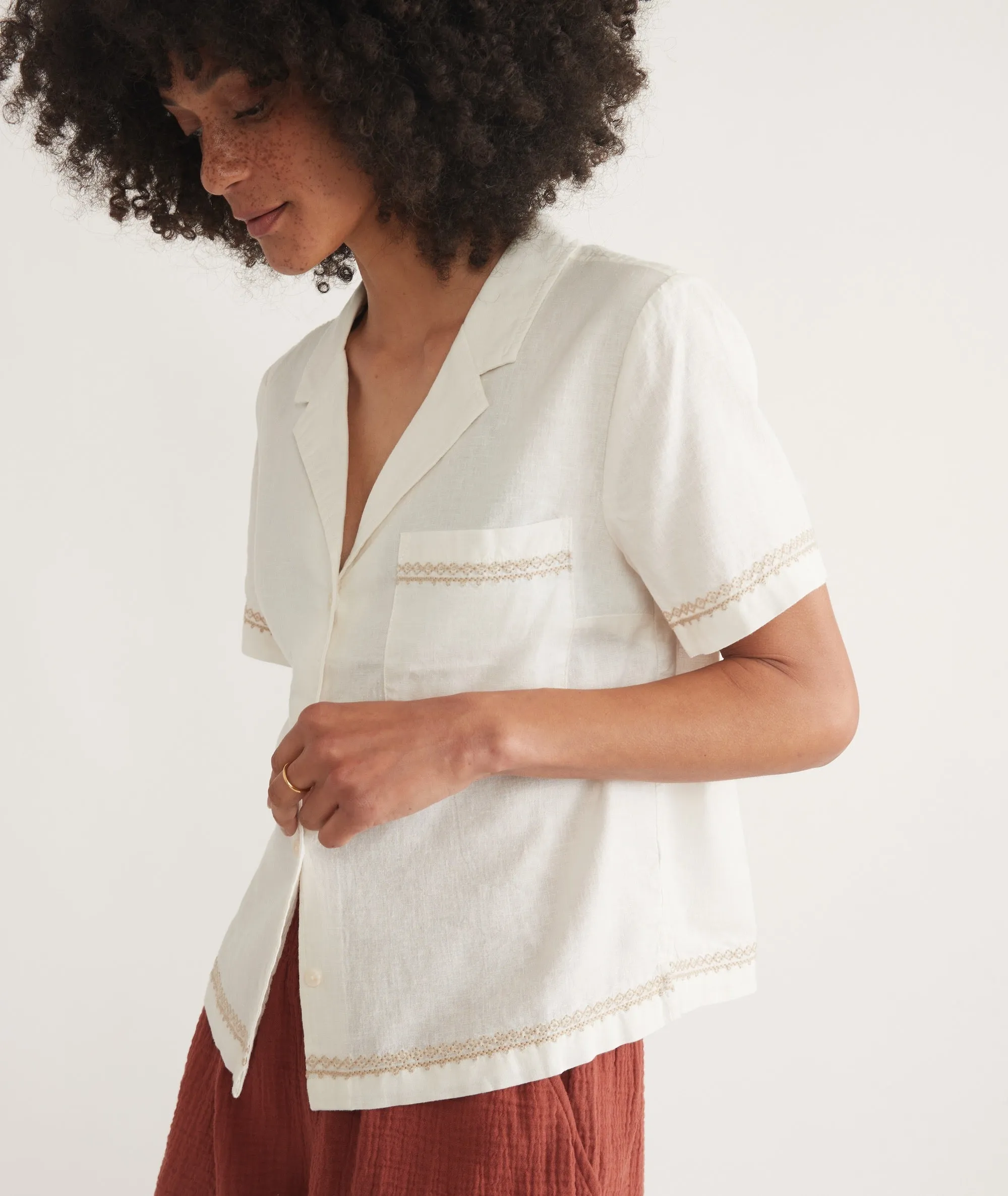 Lucy Resort Shirt sold by Marine Layer product image thumbnail 2