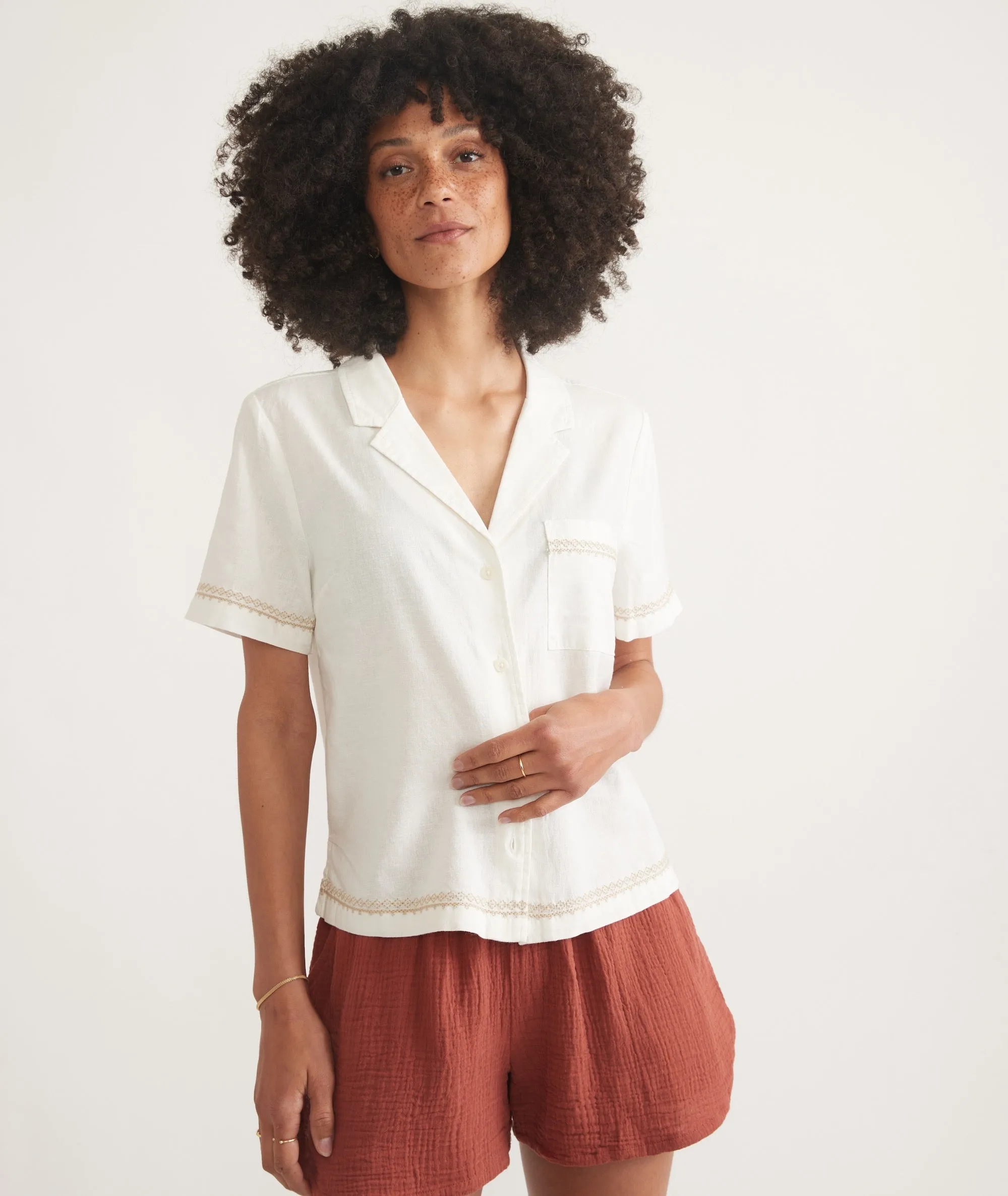 Lucy Resort Shirt sold by Marine Layer product image thumbnail 4