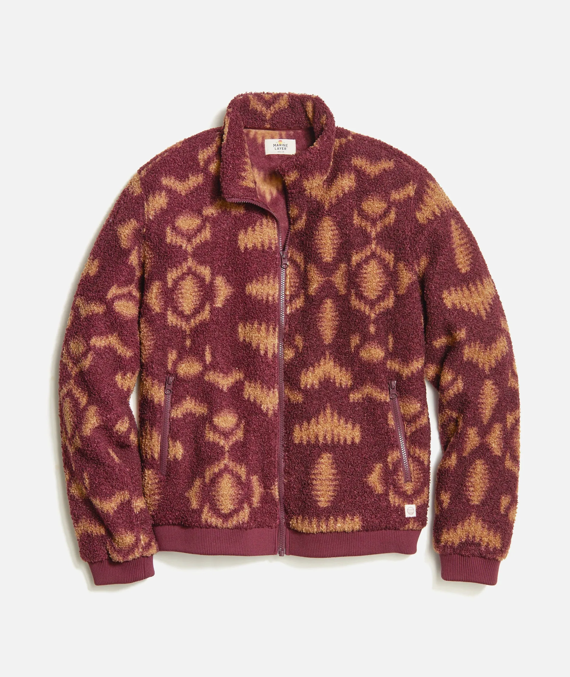 Mason Sherpa Full-Zip sold by Marine Layer