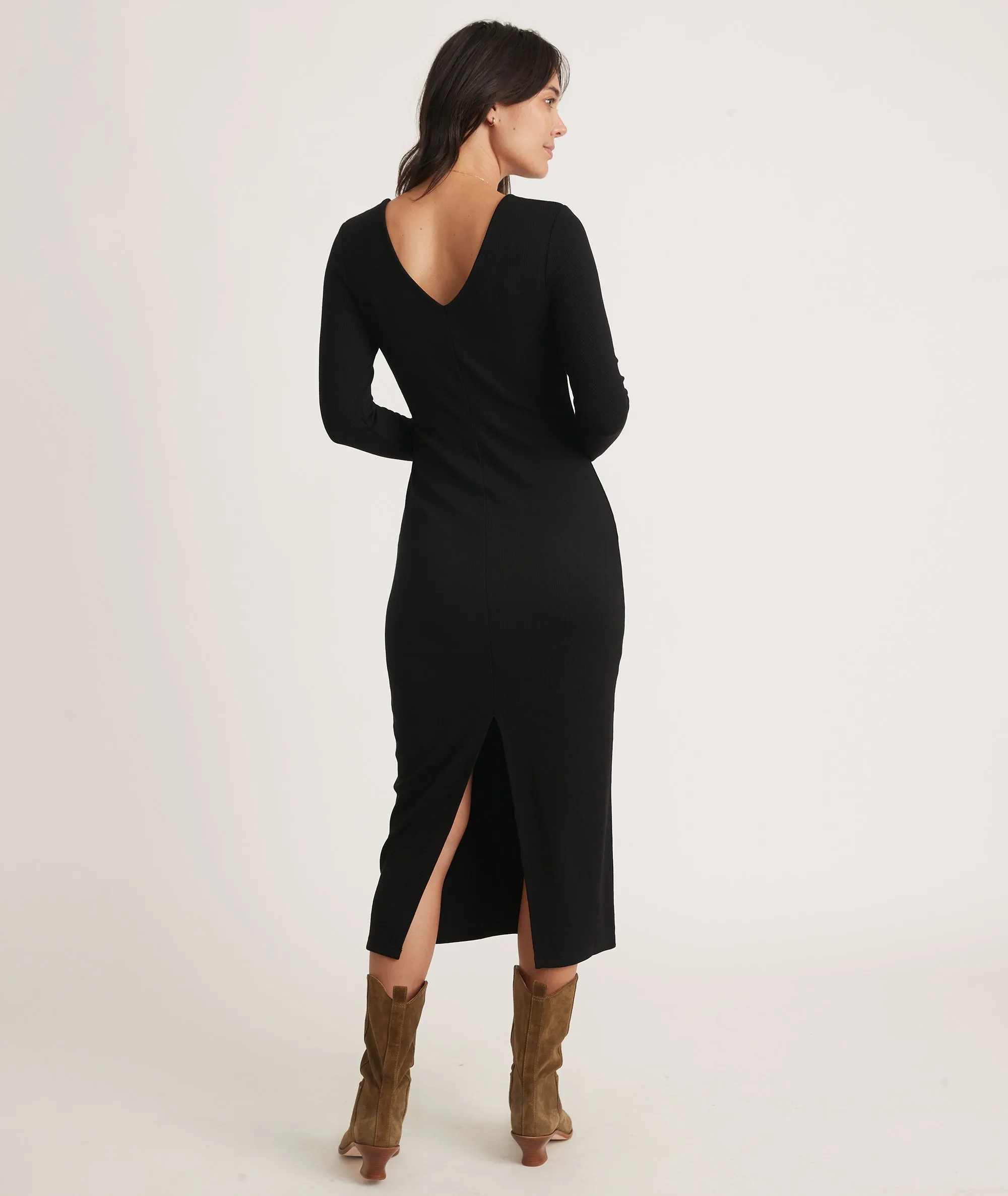 Lexi Rib V-Neck Maxi Dress sold by Marine Layer product image thumbnail 2
