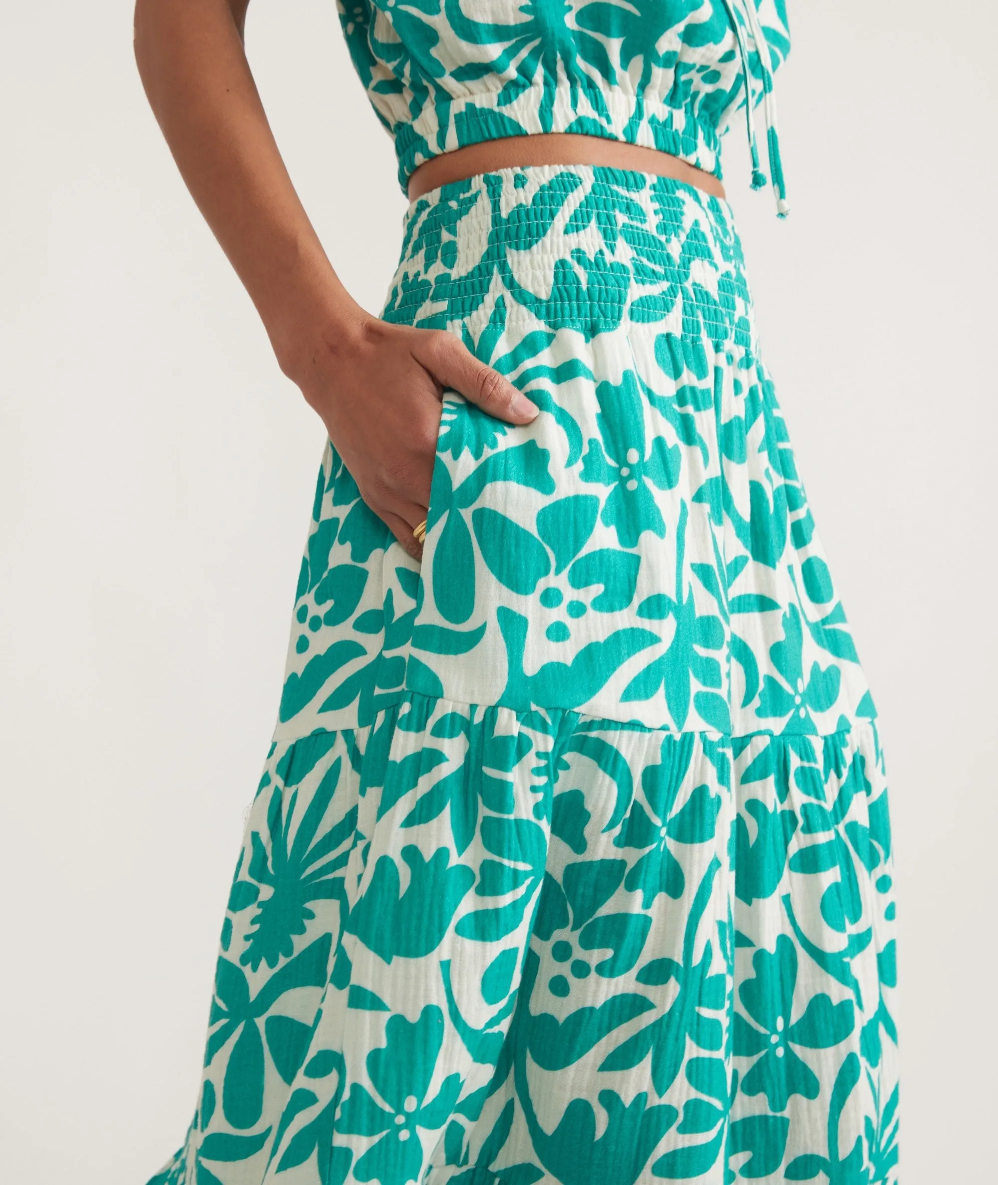 Corinne Double Cloth Maxi Skirt sold by Marine Layer product image thumbnail 3