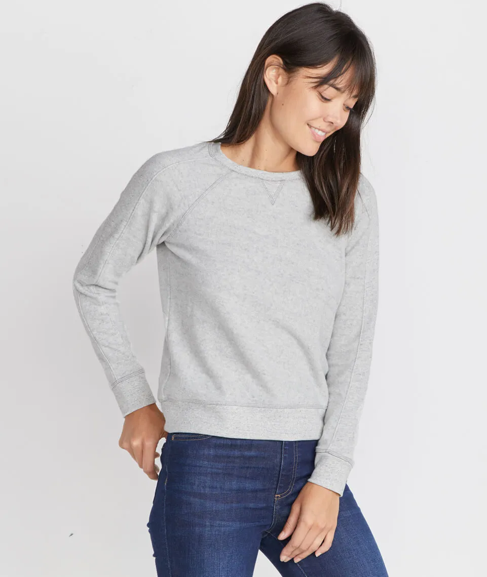 Varsity Raglan in Light Heather Grey sold by Marine Layer