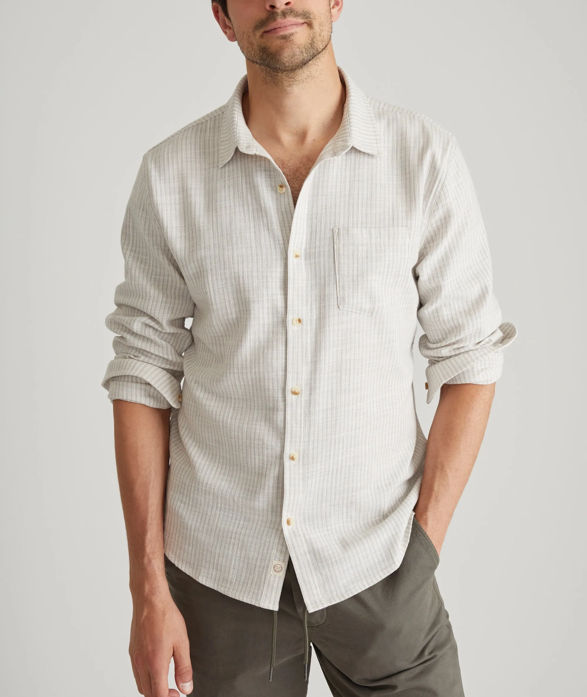 Stretch Selvage Long Sleeve Shirt sold by Marine Layer product image thumbnail 2