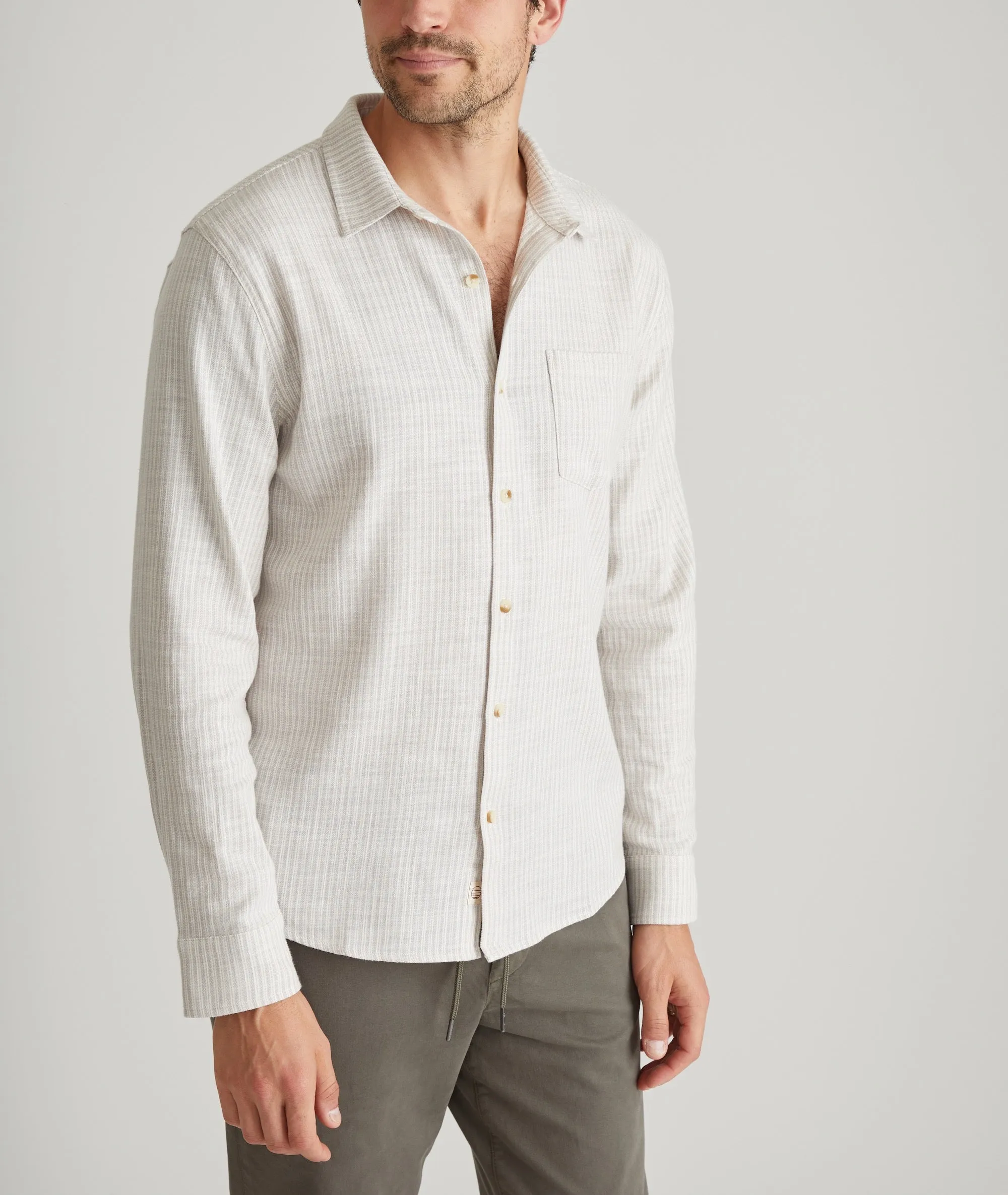 Stretch Selvage Long Sleeve Shirt sold by Marine Layer product image thumbnail 3