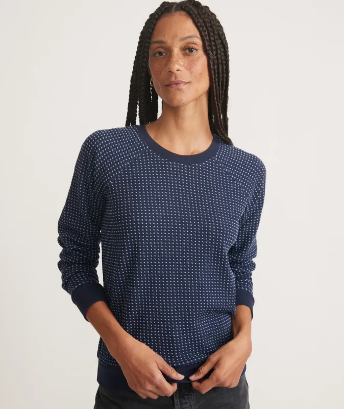 Textured Raglan sold by Marine Layer