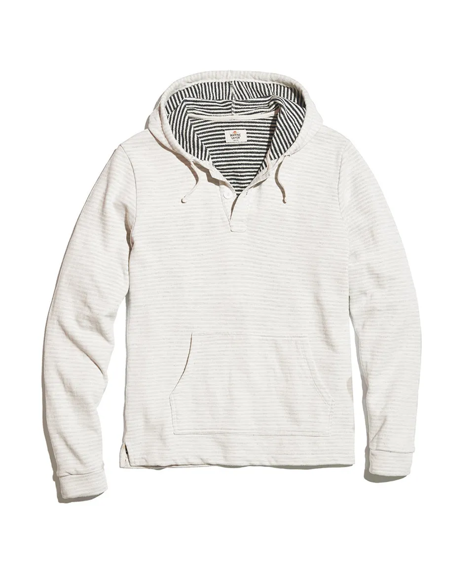 Beach Hoodie in Blue Stripe sold by Marine Layer